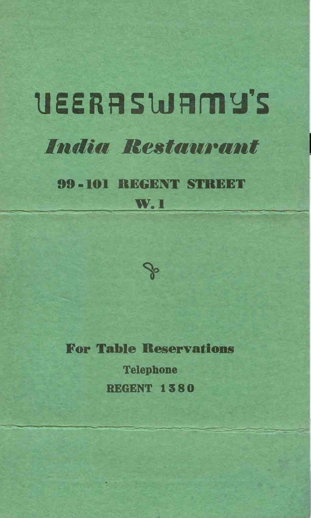 Veeraswamy's - March 3, 1945 #1