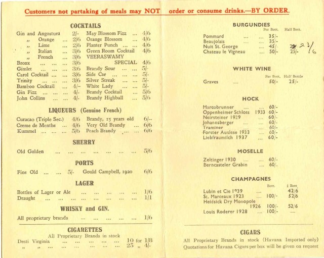 Veeraswamy's - March 3, 1945 #4